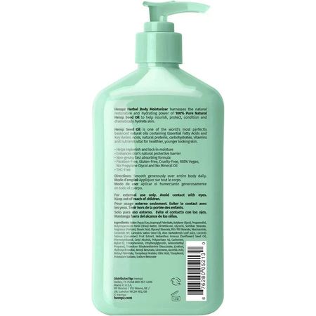 Hempz Cucumber & Aloe Body Moisturizer 17oz 1 Pack New 2
