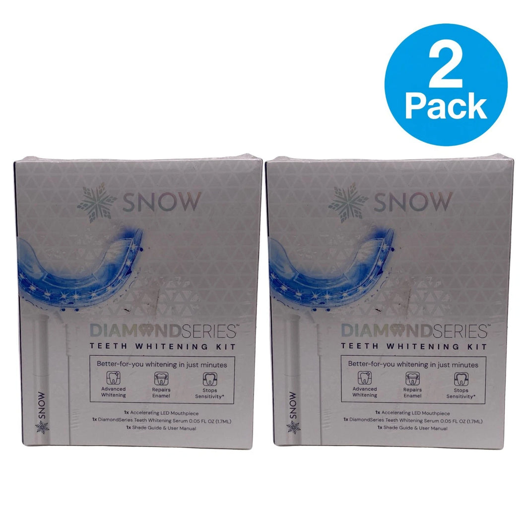 SNOW Diamond Series Teeth Whitening Kit LED System Exp 12/26 2 Pack