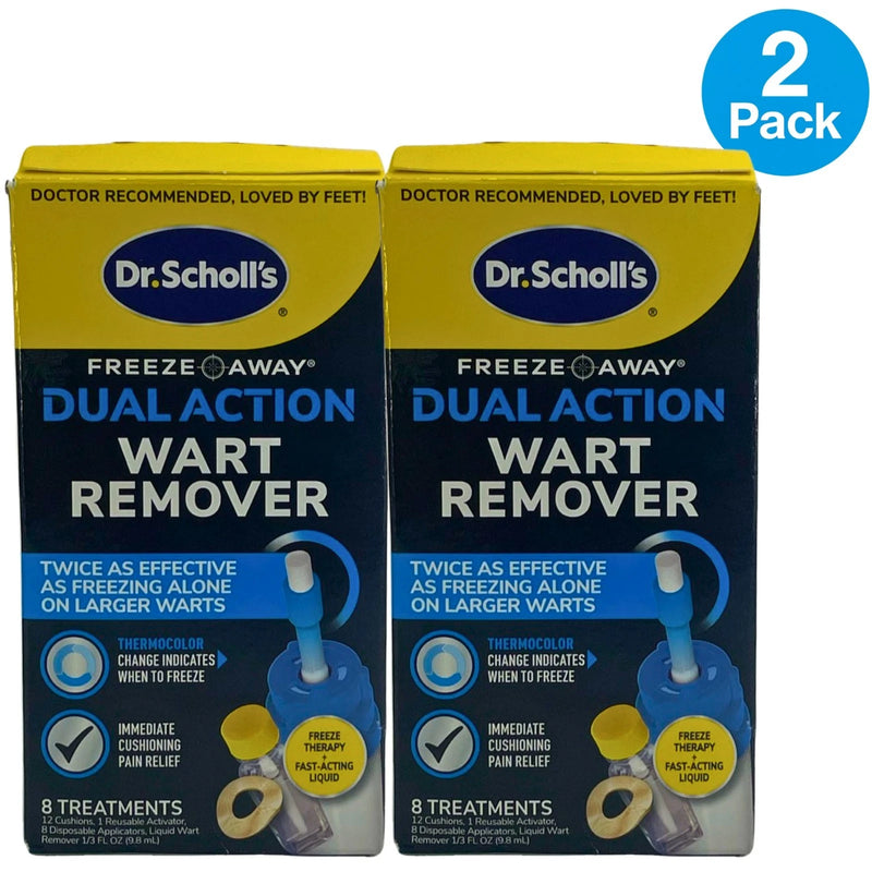 Dr. Scholl's Freeze Away Dual Action Wart Remover 0.33 oz (2 Pack) Exp 12/27