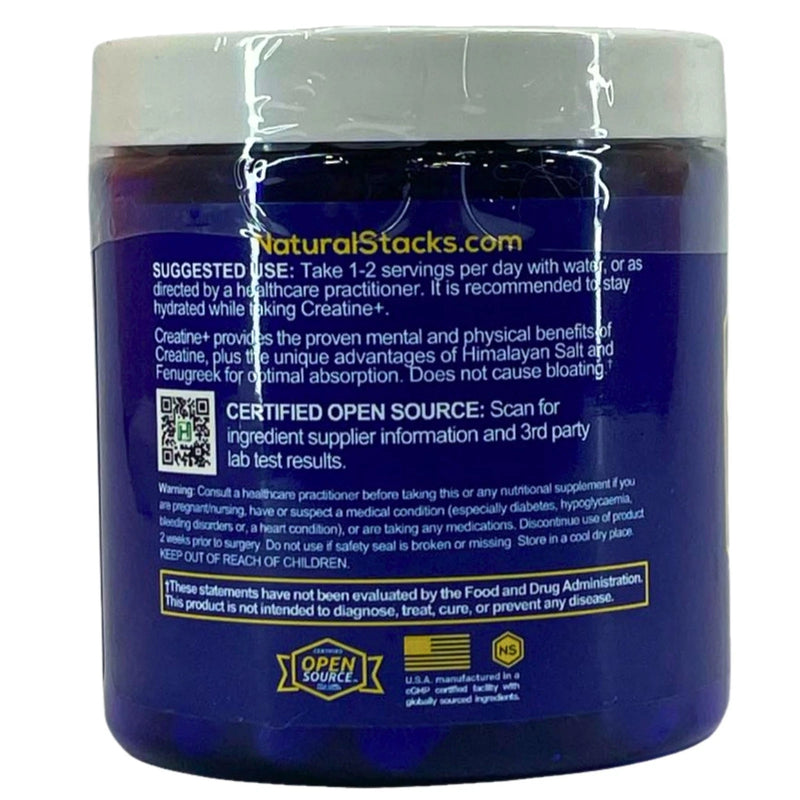 Natural Stacks Creatine+ 120 Capsules 3 Pack New Exp 01/2027