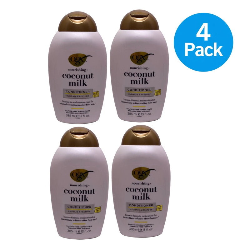 OGX Nourishing Coconut Milk Conditioner Hydrate & Restore 13 fl oz 4 Pack New
