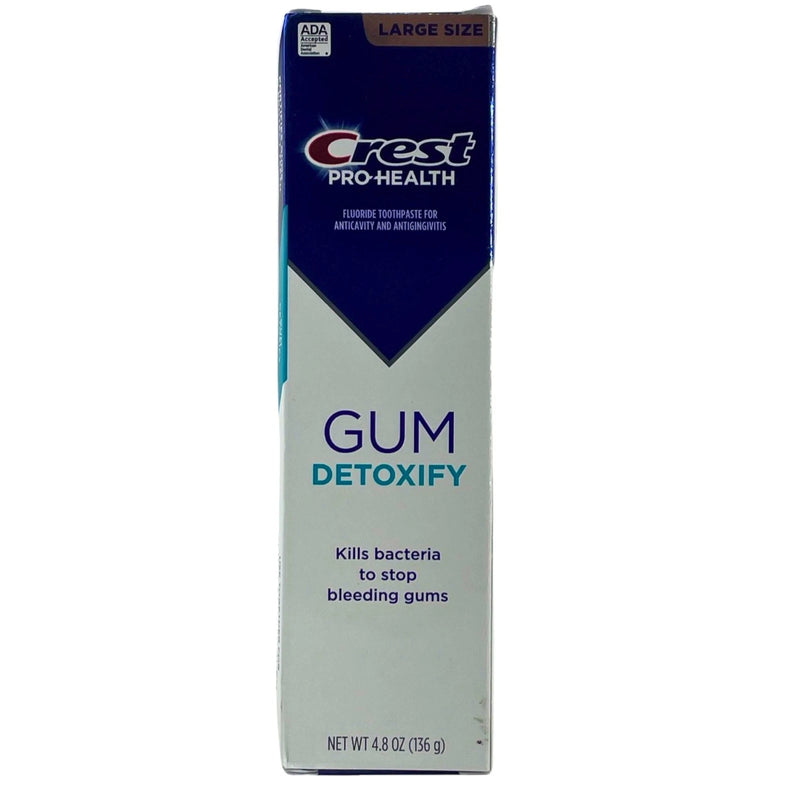 Crest Pro-Health Gum Detoxify Fluoride Toothpaste Large Size 4.8 oz (3 Pack)