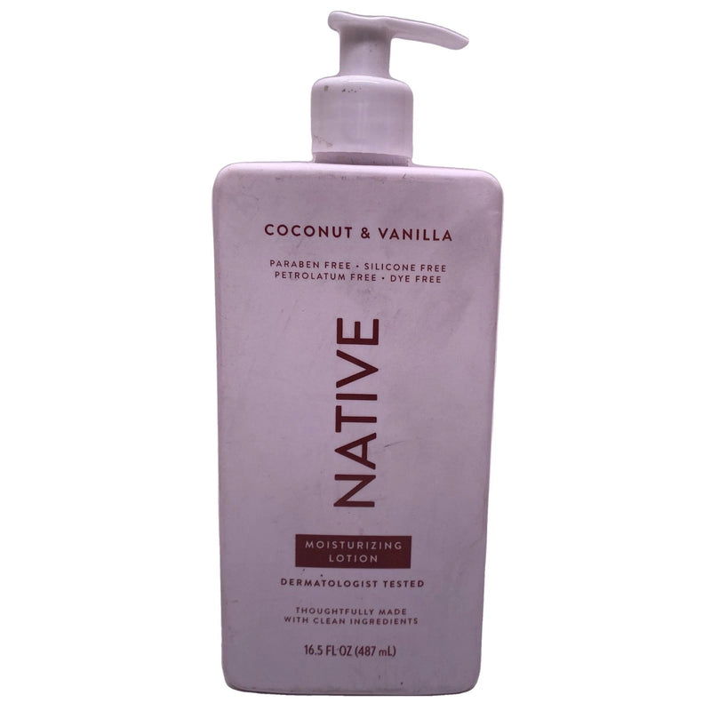 Native Moisturizing Lotion Coconut & Vanilla 16.5 fl oz New