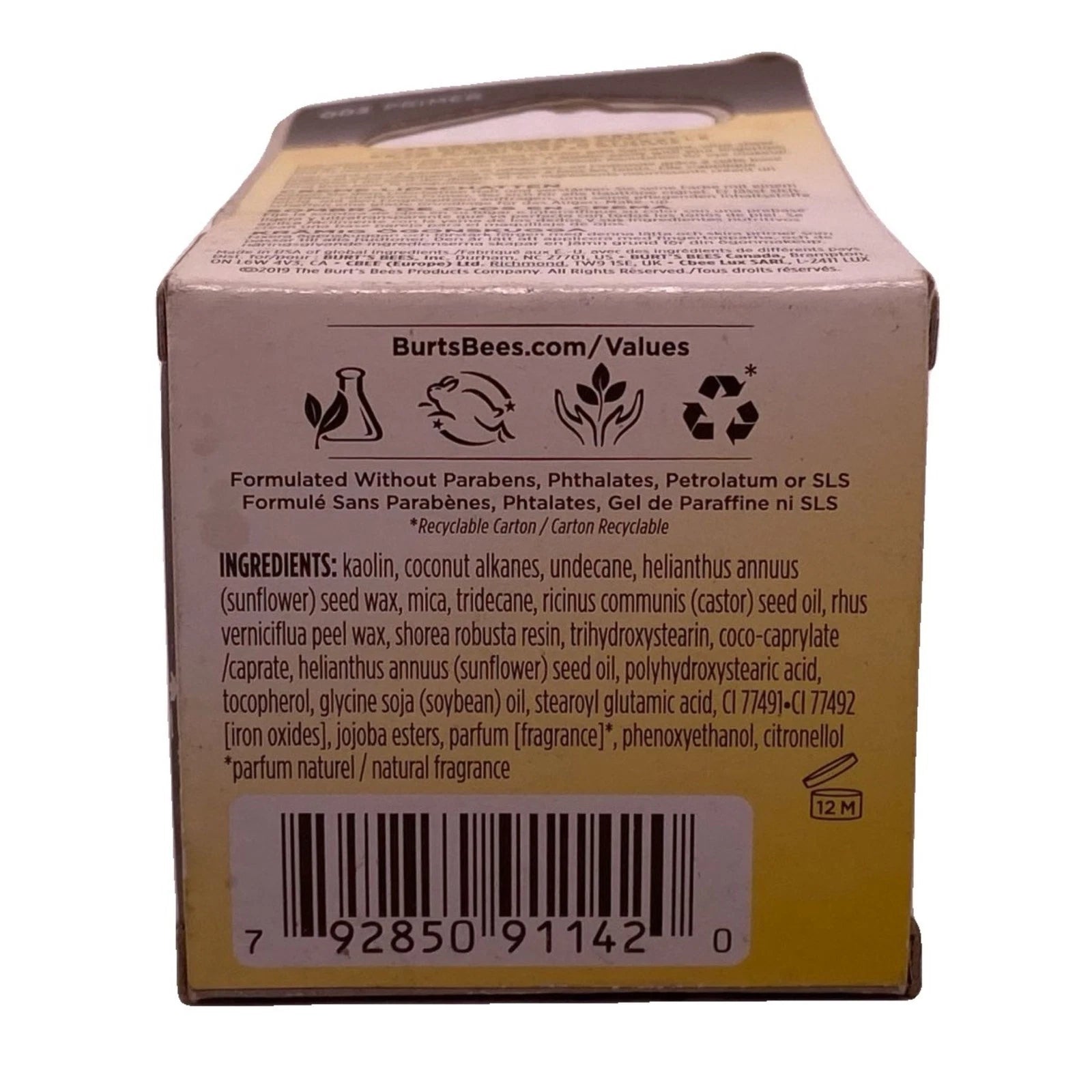 Burt's Bees Eye Shadow Primer Color 002 0.25 oz New 2