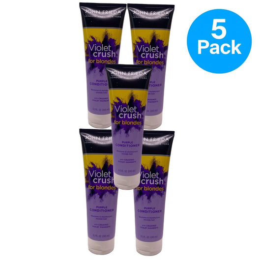 John Frieda Violet Crush Purple Conditioner 8.3 fl oz 5 Pack New