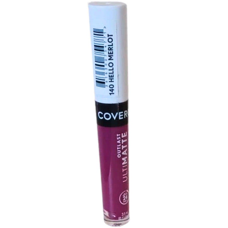 COVERGIRL Outlast Ultimatte 24HR Liquid Lipstick 140 Hello Merlot 0.11 fl oz - 1 Pack