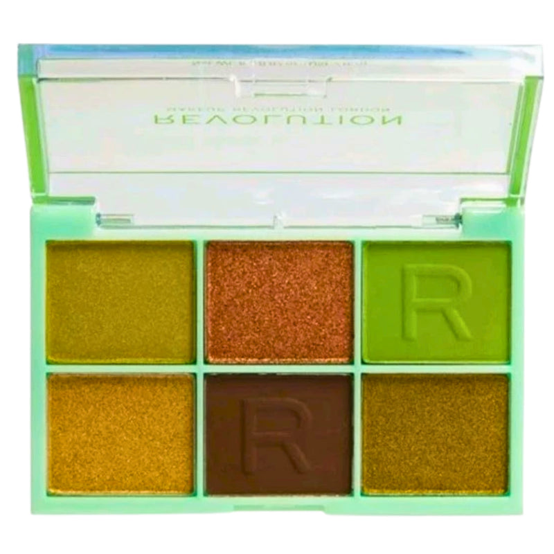 Makeup Revolution Neon 6 Pan Eyeshadow Palette IT'S GIVING GREEN SEALED & NEW - 1 Pack