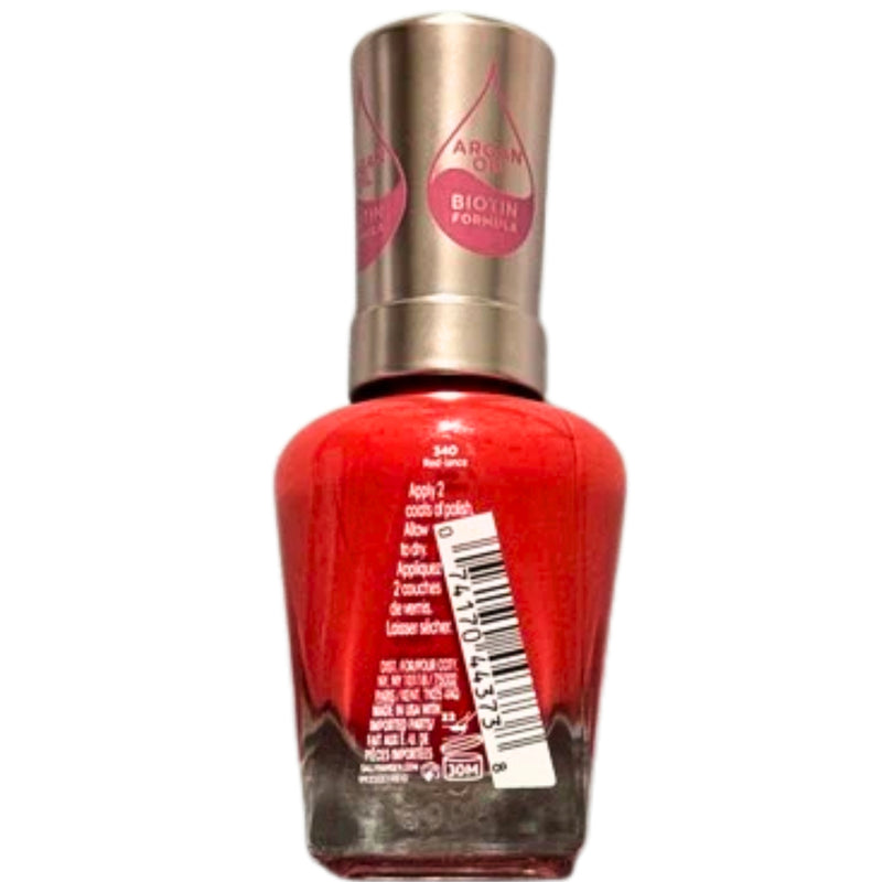 Sally Hansen Color Therapy Nail Polish 340 Red-iance Argan Oil Biotin 0.5 fl oz - 1 Pack