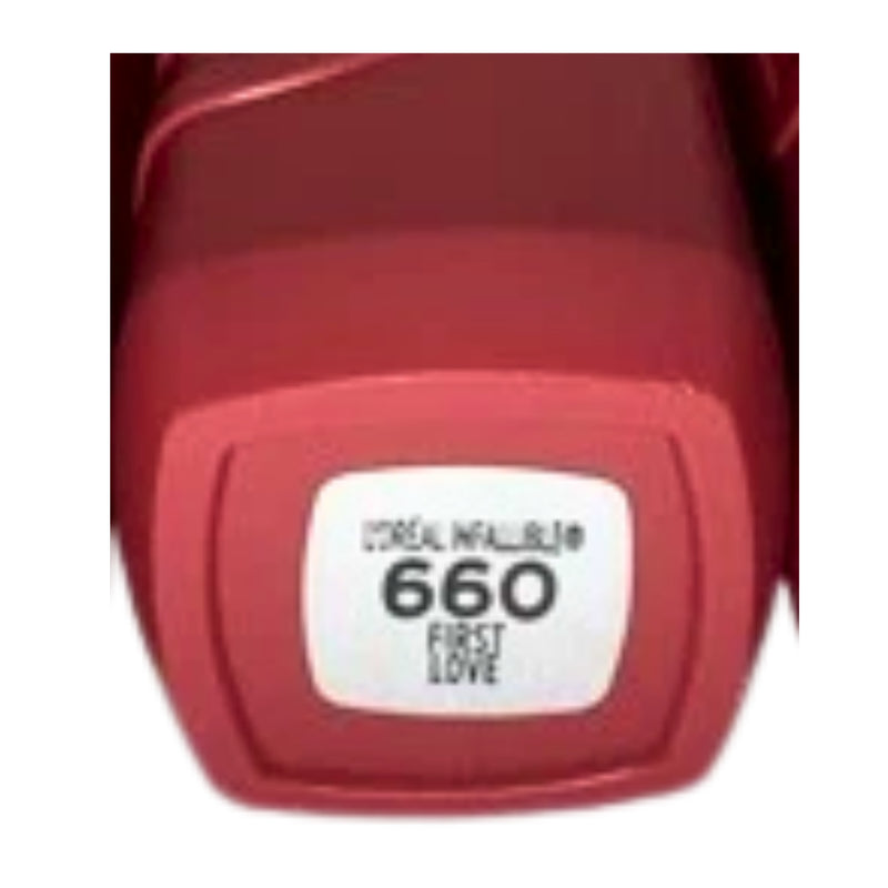 L'oreal Infallible Matte Resistance Liquid Lipstick 660 First Love Loreal, 0.16 oz - 1 Pack