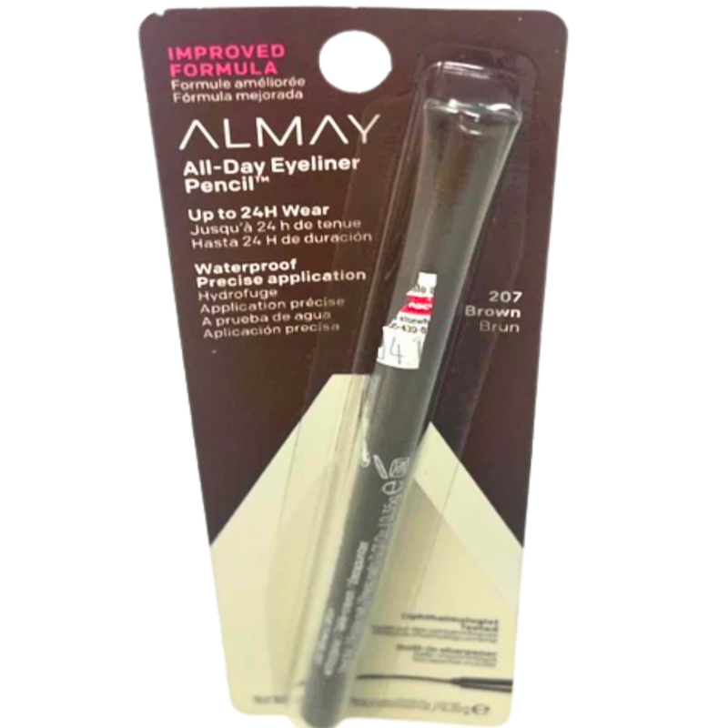 Almay Top Of The Line Eyeliner, Brown #207 With Vitamin E, Sharpener, 0.01 oz - 1 Pack