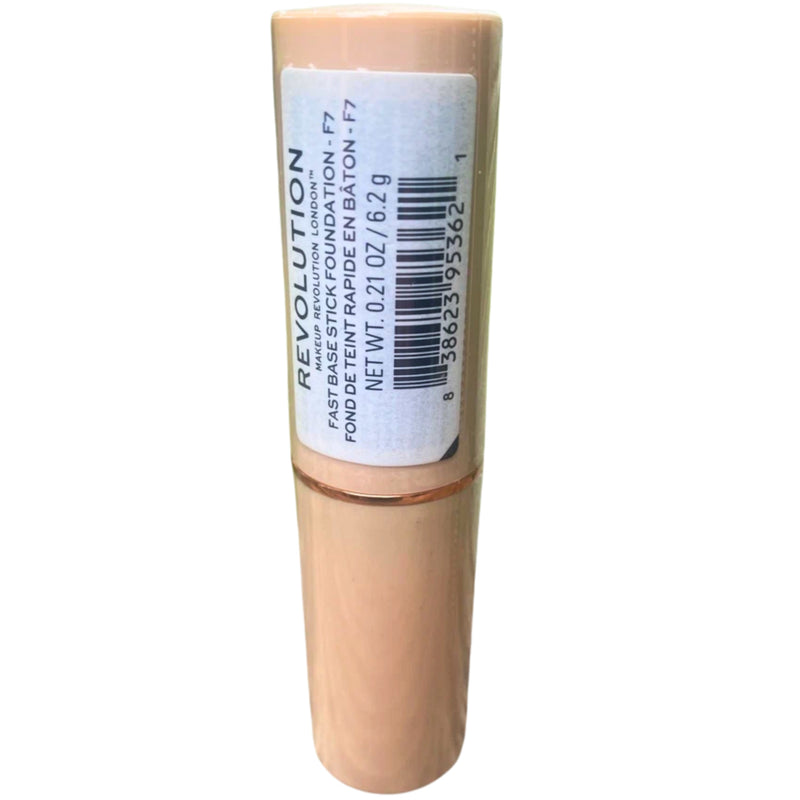 Makeup Revolution Beauty Fast Base Stick Foundation F7, 0.21 oz - 1 Pack