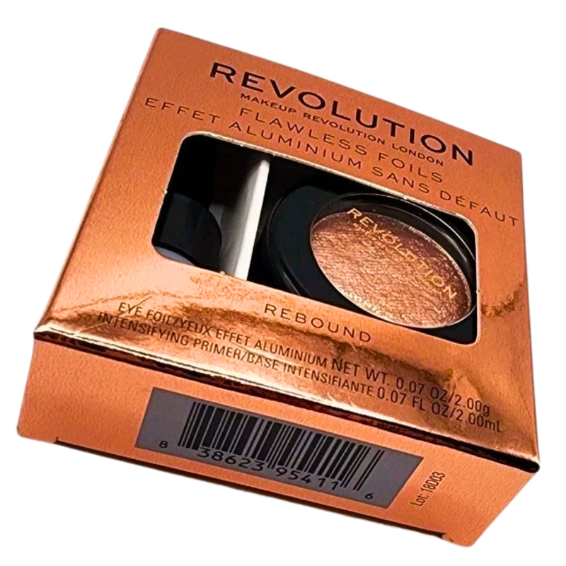 Revolution Makeup Flawless Foils Eye Shadow & Primer Set REBOUND Soft Gold 0.07 oz 1 Pack
