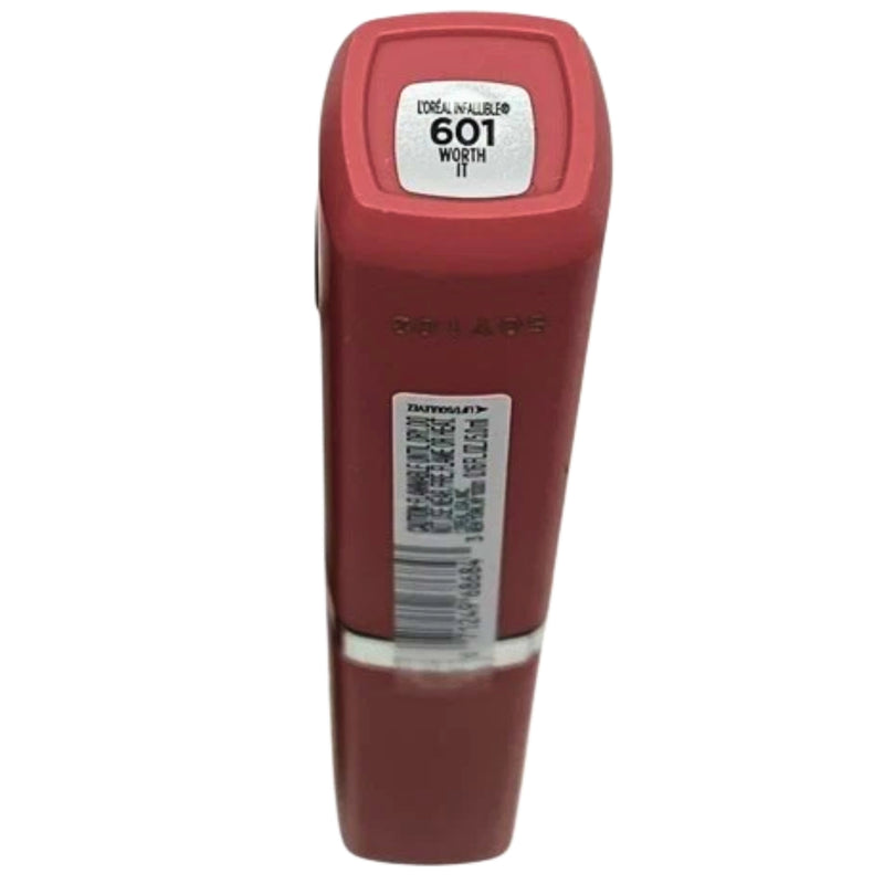 L’Oréal Infallible Matte Resistance Liquid Lipstick, “Worth It” #601, 0.16 oz - 1 Pack