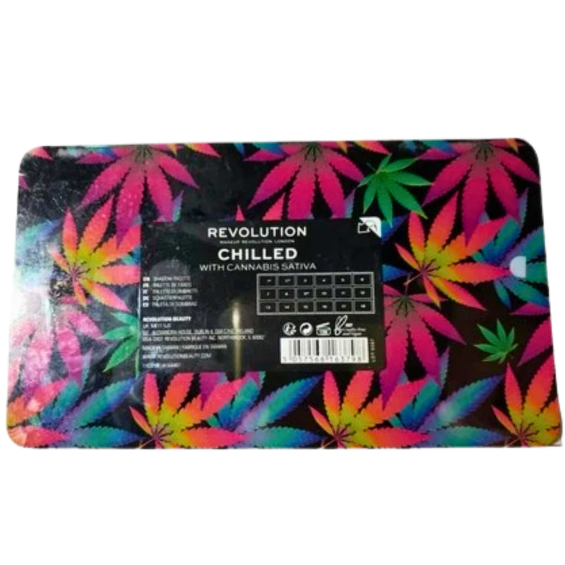 Revolution Chilled Eyeshadow Palette Cannabis Sativa 18 Shade Colors Beauty, 0.70 oz - 1 Pack