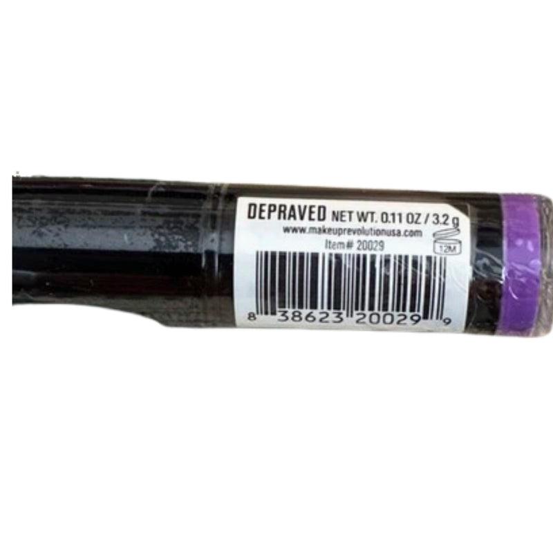 Makeup Revolution Lipstick Purple Cream Stick 0.11 oz / 3.2 g - 1 Pack