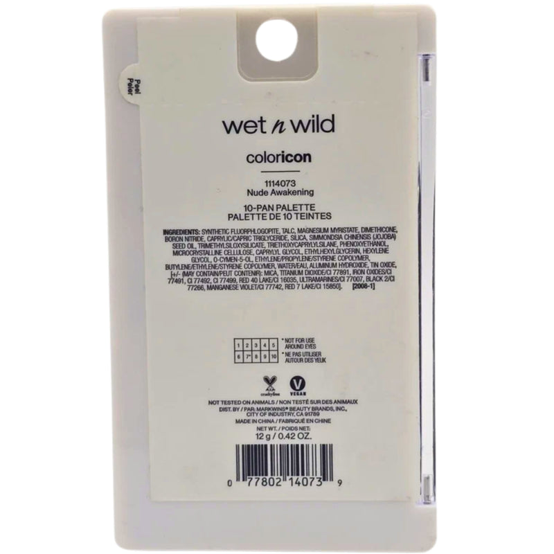 Wet n Wild Color Icon 10-Pan Eyeshadow Palette, Nude Awakening, 0.42 oz - 1 Pack