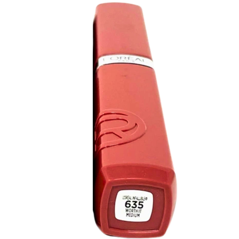Loreal Lacque Resistance Liquid Lipstick Sealed 635 - Worth It Medium, 0.16 oz - 1 Pack