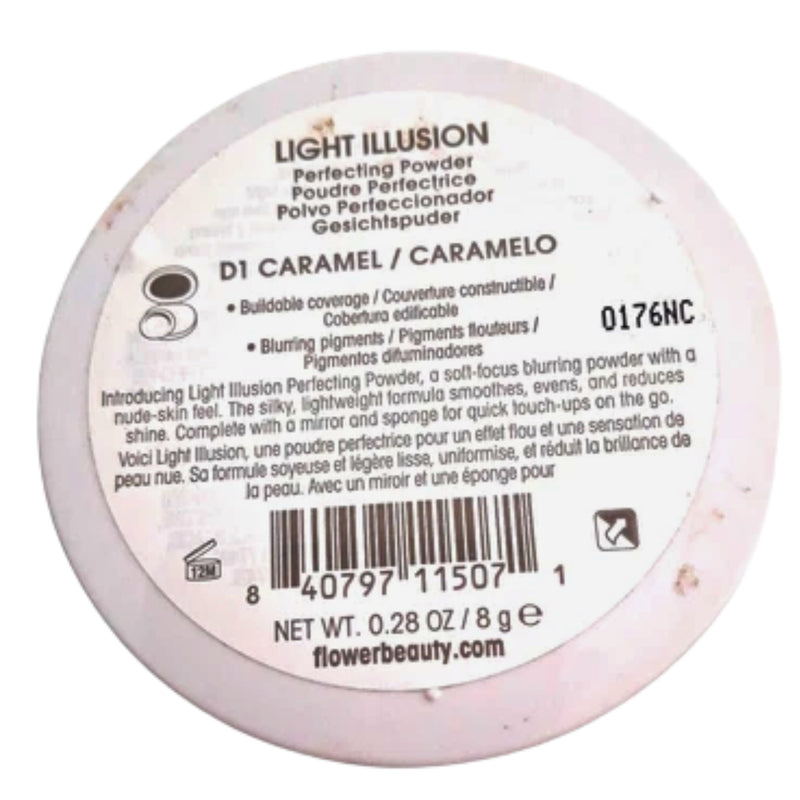 FLOWER Beauty Light Illusion Perfecting Powder D1 Caramel 0.28 oz - 1 Pack