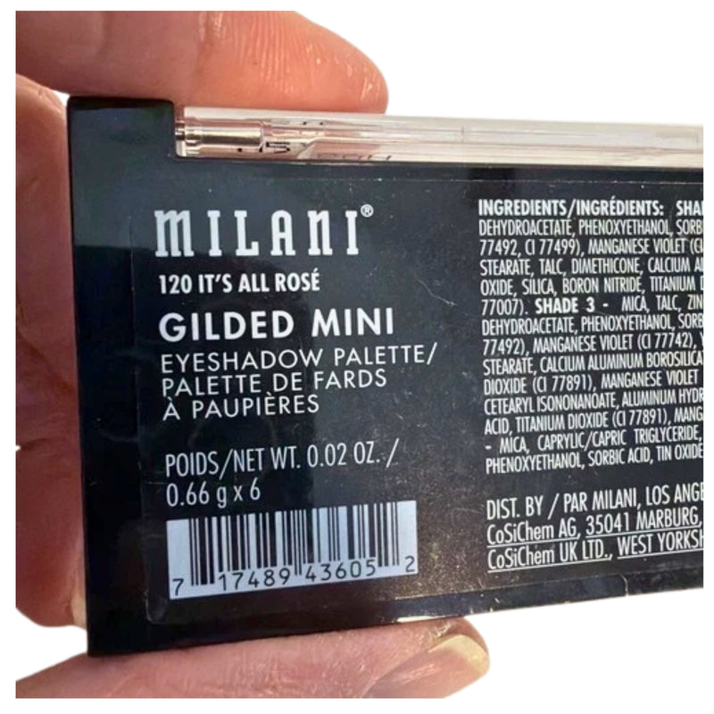 Milani Gilded Mini Eyeshadow Palette 120 It’s All Rose 0.02 oz - 1 Pack