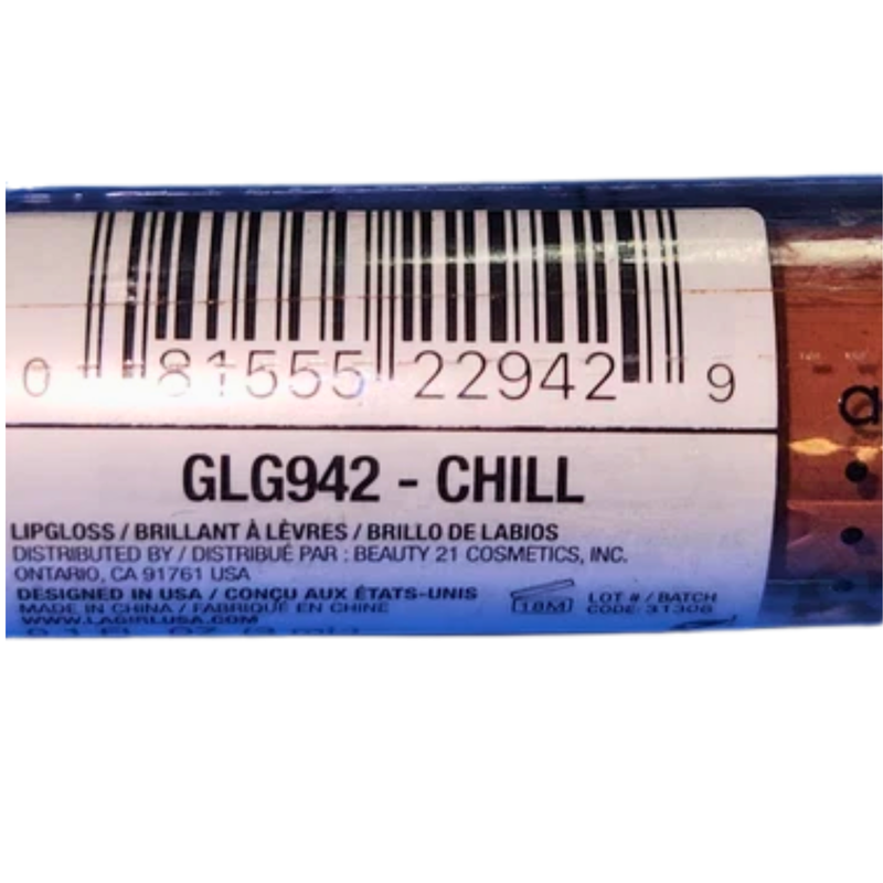 L.A. Girl Lumi Licious Luminous Glossy Lip Gloss GLG942 Chill 0.1 fl oz - 1 Pack