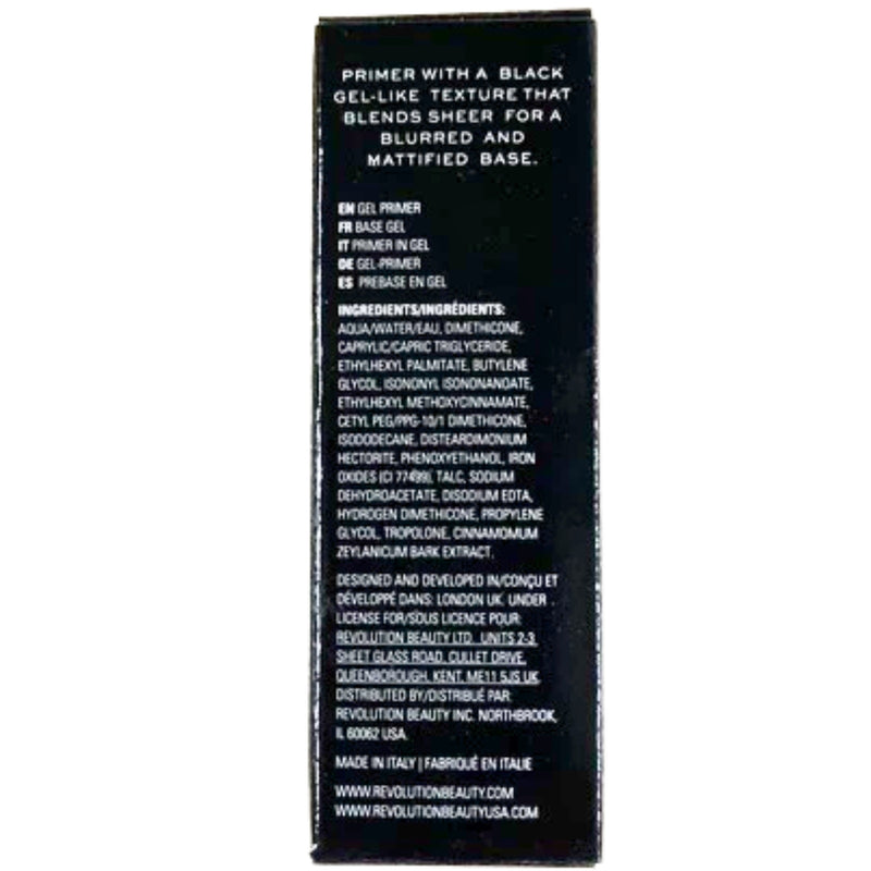 Revolution Onyx Primer Blurring And Mattifying Black Gel Primer 0.61 Fl Oz - 1 Pack