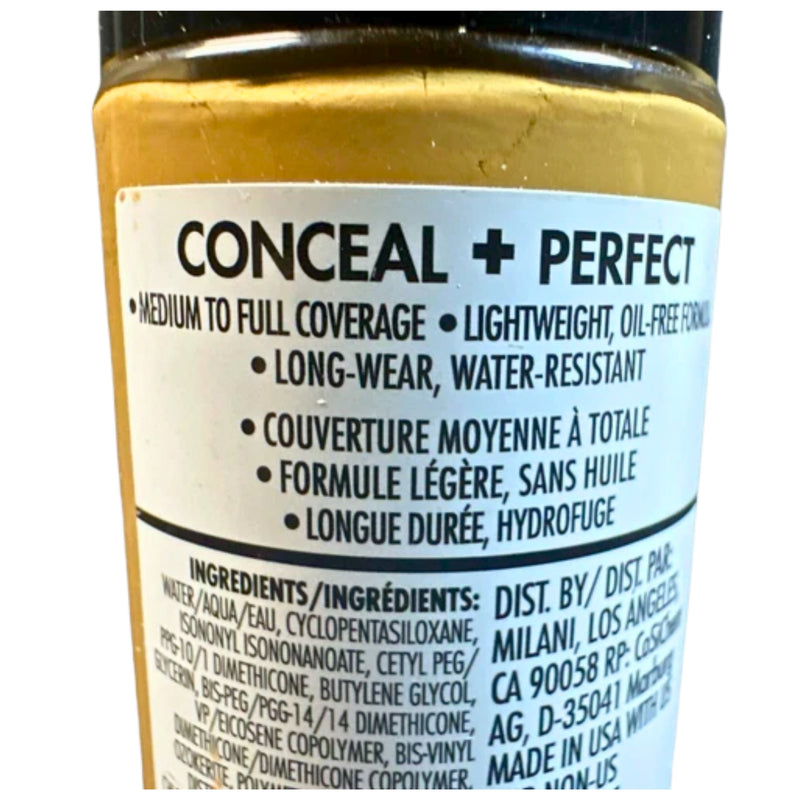 Milani Conceal + Perfect 2-in-1 Foundation Concealer, # 09 Tan, 1.0 fl oz - 1 Pack