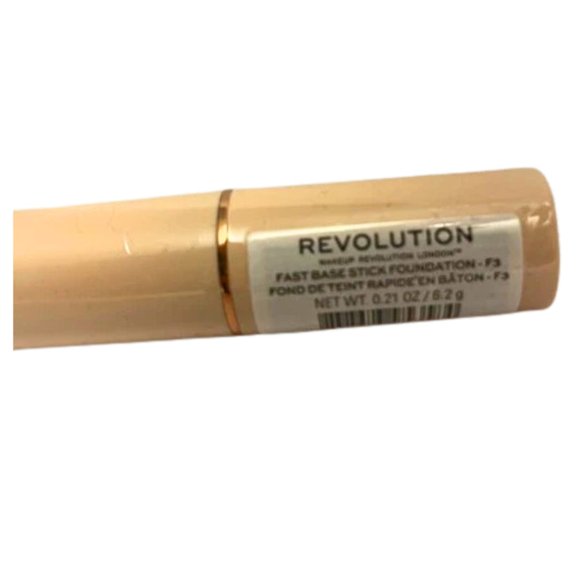 Makeup Revolution Fast Base Stick Foundation F3 Stick 0.21 oz - 1 Pack