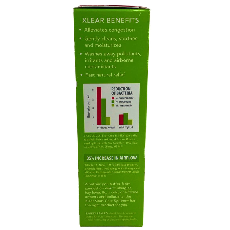 Xlear Natural Saline Nasal Spray with Xylitol 1.5 FL OZ Daily Relief 2 Pack New