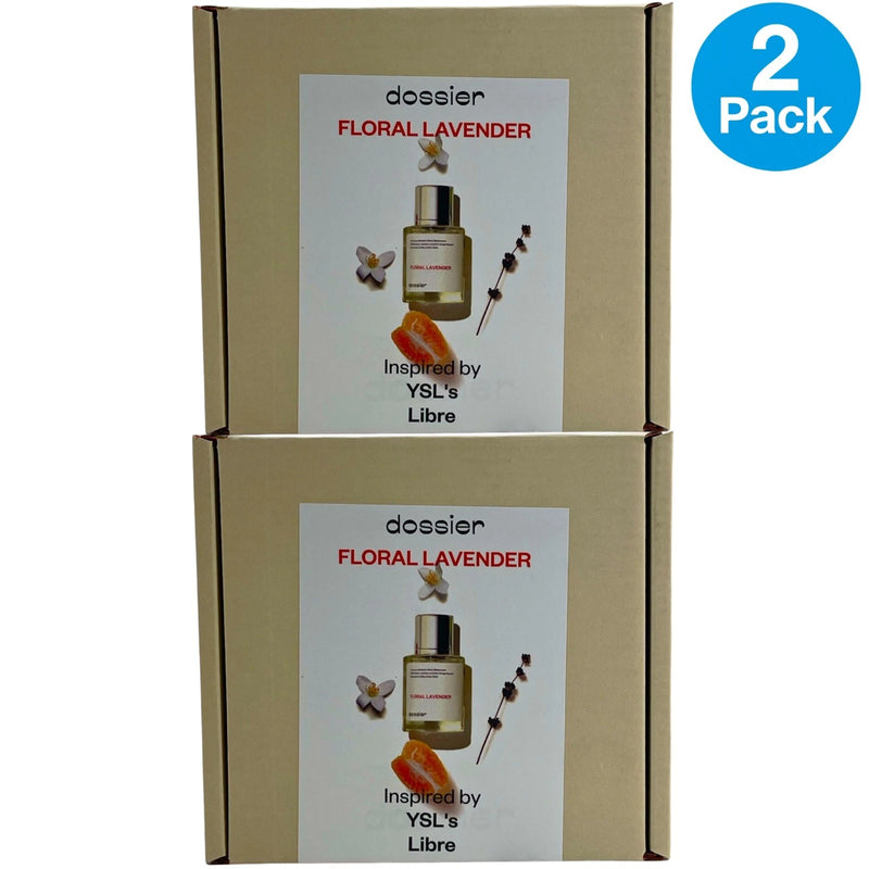 Dossier Floral Lavender Eau de Parfum Spray 1.7 Fl Oz 50 mL 2 Pack New