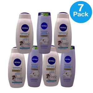 Nivea Pampering Body Wash Coconut Almond Milk 20 Fl Oz 7 Pack New