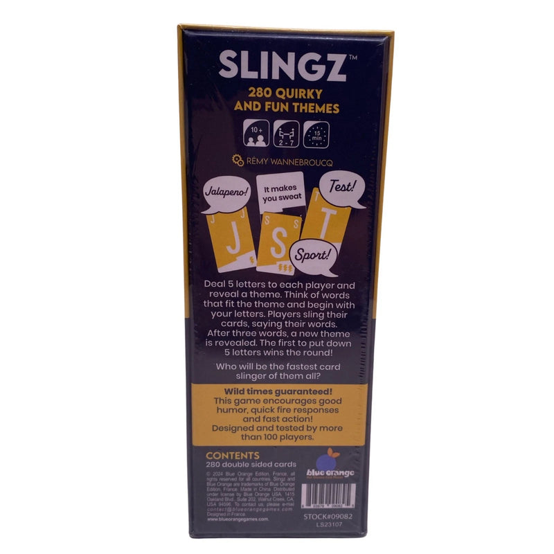 Slingz Card Game Blue Orange 280 Cards 4 Pack New