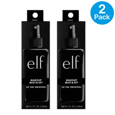 e.l.f. Makeup Mist & Set Spray 4.1oz 2 Pack Long Lasting