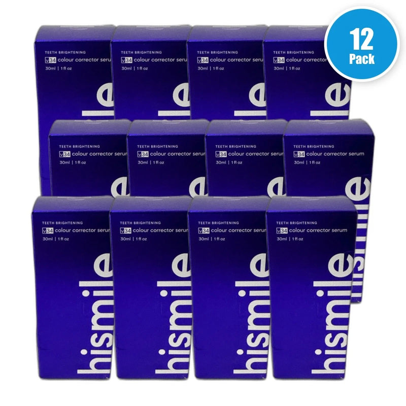 Hismile V34 Teeth Brightening Colour Corrector Purple Serum 1oz Pack of 12 New