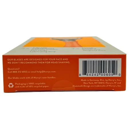 Harry’s Bright Orange Razor Set + 2 Precision 5-Blade Cartridges – New 3