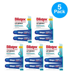 Blistex Lip Medex Cherry Lip Protectant 2 Tube Pack 5 Pack New EXP 07/27