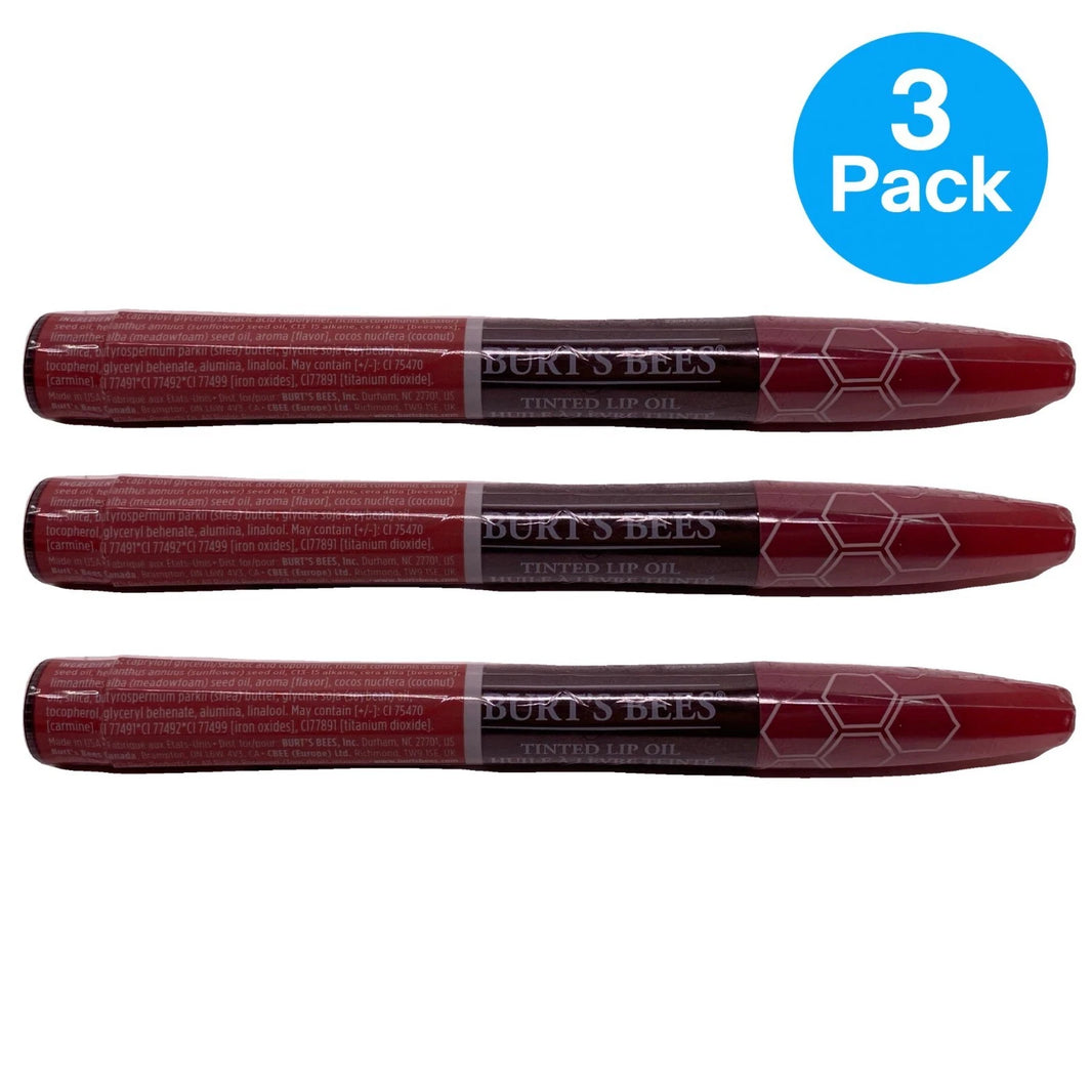 Burt's Bees Tinted Lip Oil 0.04 oz 3 Pack New