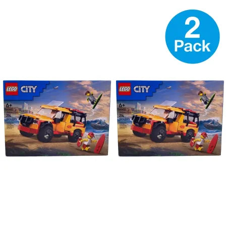 LEGO City Lifeguard Truck Set 214 pcs 2 Pack New