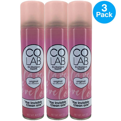 COLAB Original Dry Shampoo The Invisibly Clean One Bergamot & Rose 4.1 Oz 3 Pack