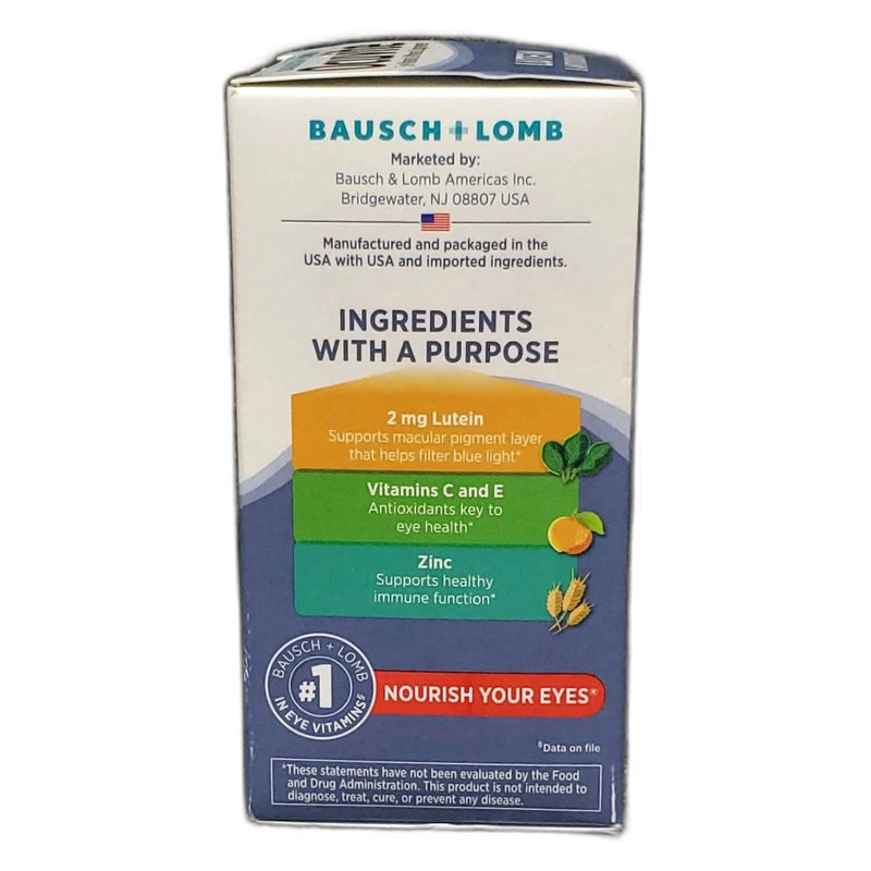 Bausch Lomb Ocuvite Eye Supplement Lutein 360 Total Exp 02/27 Pack of 3 New