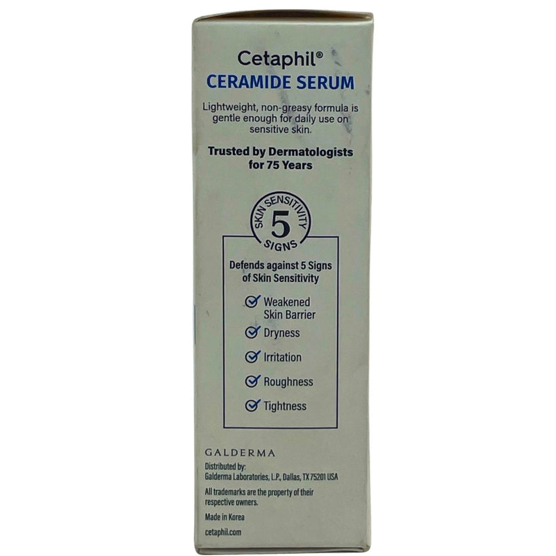 Cetaphil Ceramide Serum Skin Moisture Barrier Repair CICA & Allantoin 1 Fl Oz