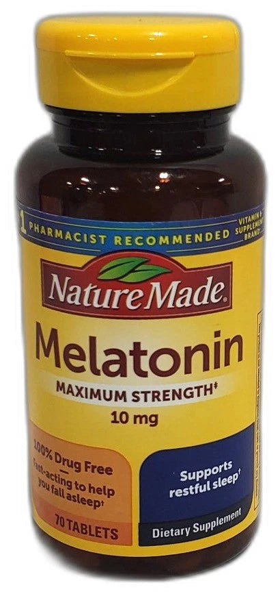 Nature Made Melatonin 10mg Maximum Strength Sleep Exp 03/27 Pack of 2 New