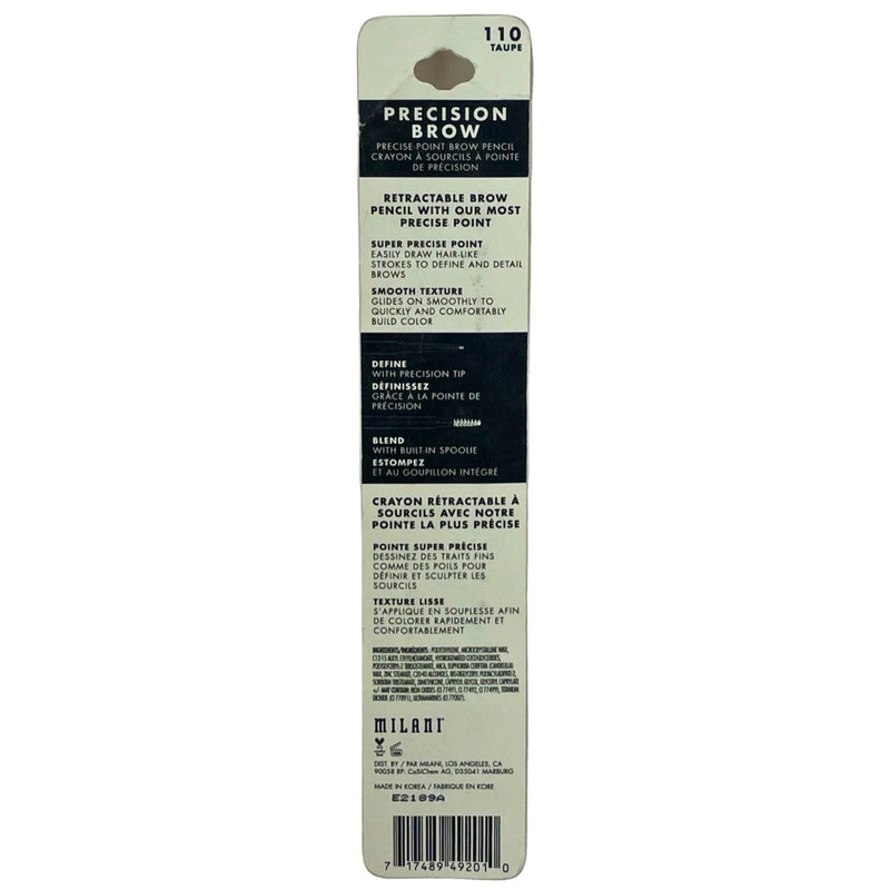 Milani Precision Brow Pencil 110 Taupe 3 Pack New