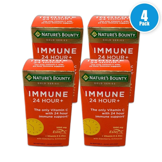 Nature's Bounty 24 Vitamin C 24 Hour Immune 200 Total Exp 10/27 Pack of 4 New