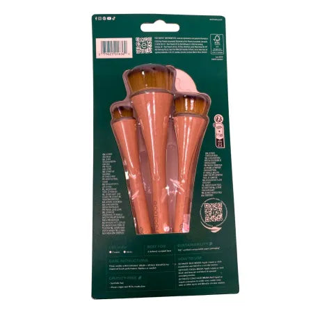 EcoTools 360 Ultimate Blend Makeup Brush Set 3-Piece 3-Pack New