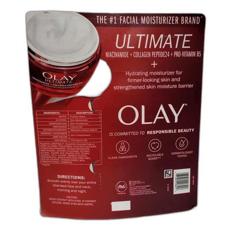 Olay Ultimate Niacinamide Collagen Hydrating Moisturizer 1.7oz Exp 01/27 New