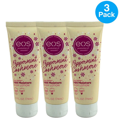 EOS Shea Better 24H Moisture Body Lotion Peppermint Cashmere 2.5 Fl Oz 3 Pack