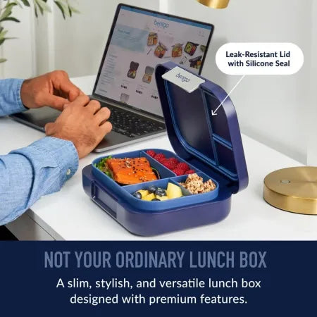 Bentgo Adults Bento Lunch Box Office Work Leak-Resistant Food Container, Blue 6