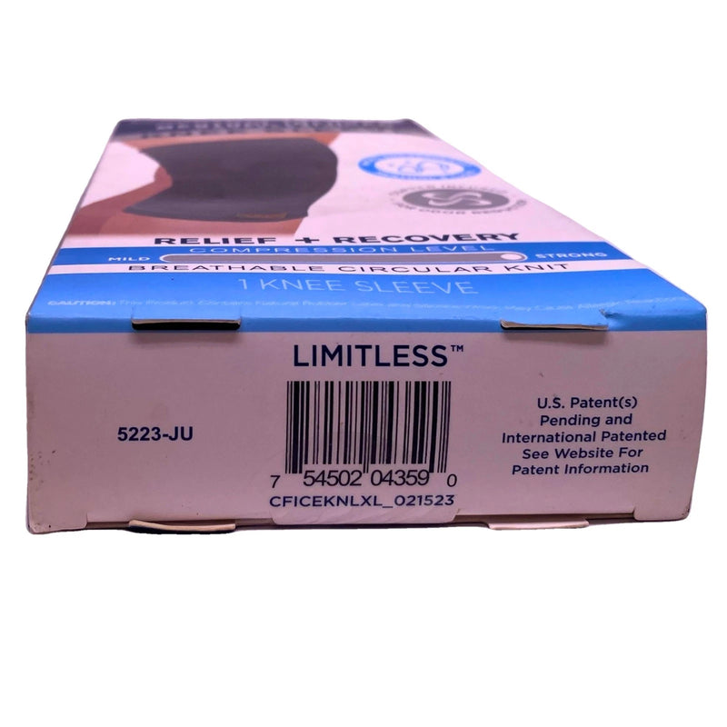 Copper Fit ICE Knee Sleeve Menthol Infused Circular Knit Unisex L/XL 1 Pack New