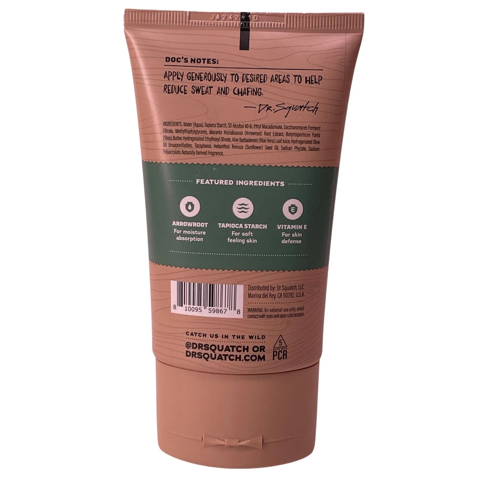 Dr Squatch Deodorant Anti-Chafing Precision Deo 3.4oz 3 Pack New