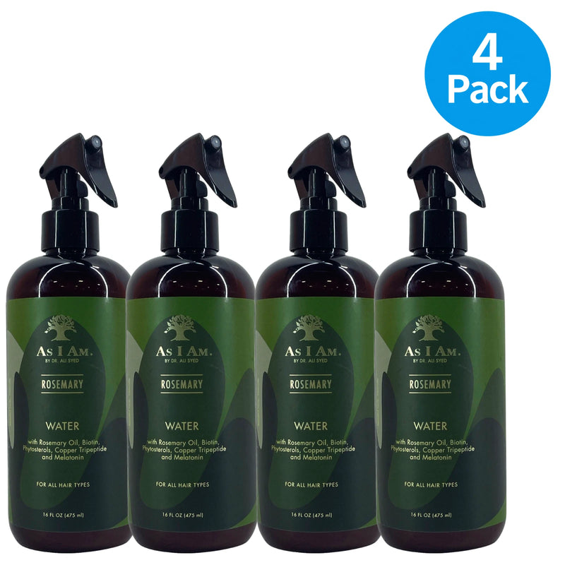 As I Am Rosemary Water Hair Spray 16 oz 4 Pack New